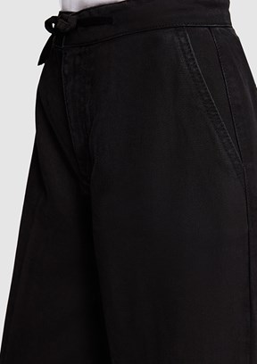 US POLO ASSN - Kadın Siyah Rahat Kesim Jean Pantolon