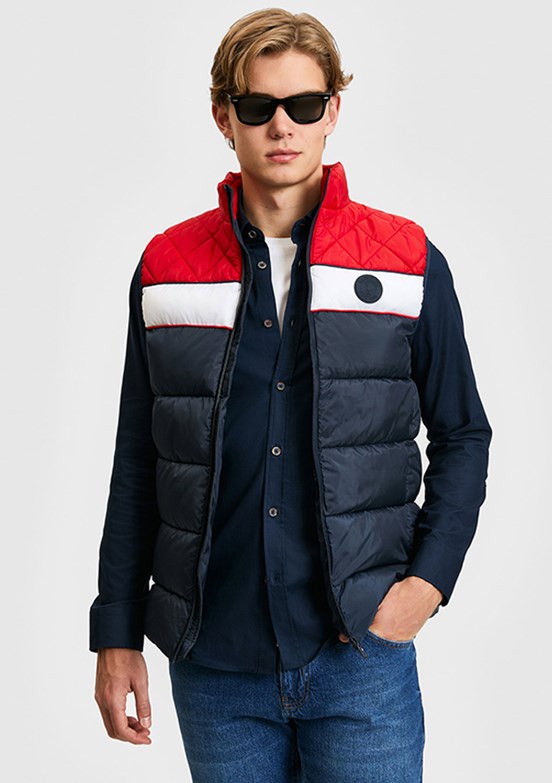 US POLO ASSN - Erkek Lacivert Basic Yelek