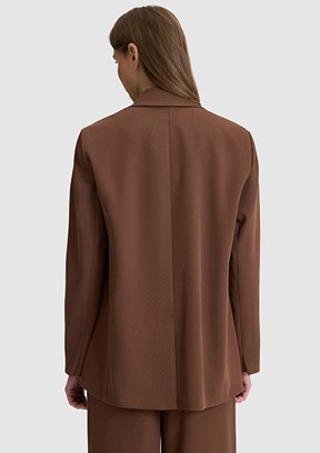 PİERRE CARDİN - Kadın Kahverengi Comfort Ceket
