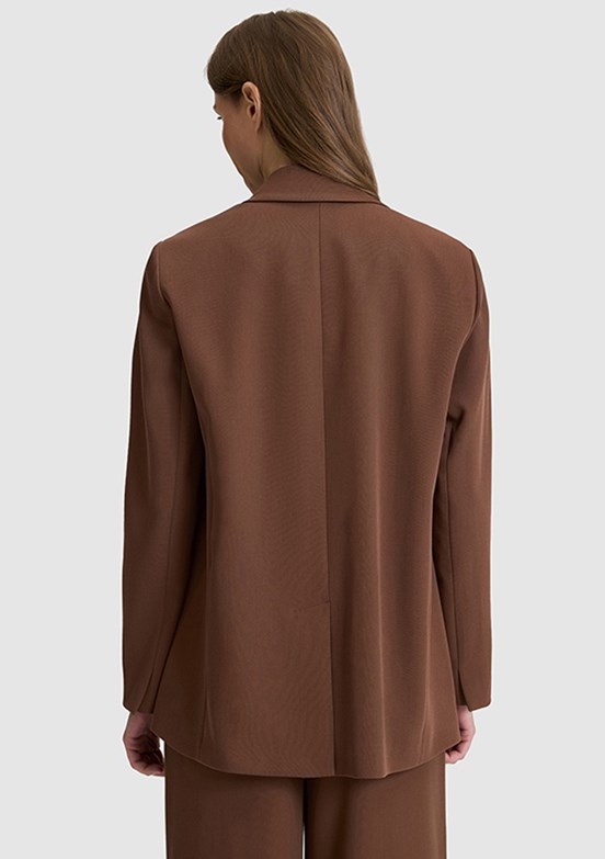 PİERRE CARDİN - Kadın Kahverengi Comfort Ceket