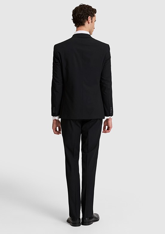 PİERRE CARDİN - Erkek Siyah Slim Takım Elbise