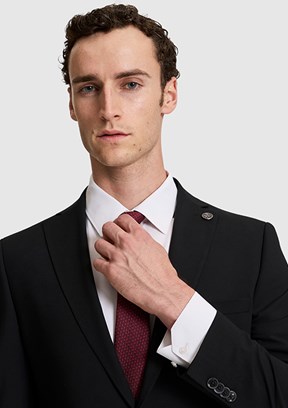 PİERRE CARDİN - Erkek Siyah Slim Takım Elbise