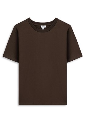 TWİST - TS1260070249 Kadın Kahverengi Bisiklet Yaka T-Shirt