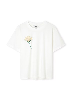 İPEKYOL - IS1260070173 Kadın Beyaz Kısa Kol T-Shirt