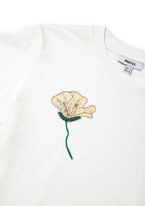 İPEKYOL - IS1260070173 Kadın Beyaz Kısa Kol T-Shirt