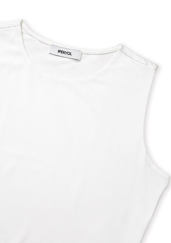İPEKYOL - IS1260070176 Kadın Beyaz Bisiklet Yaka T-Shirt