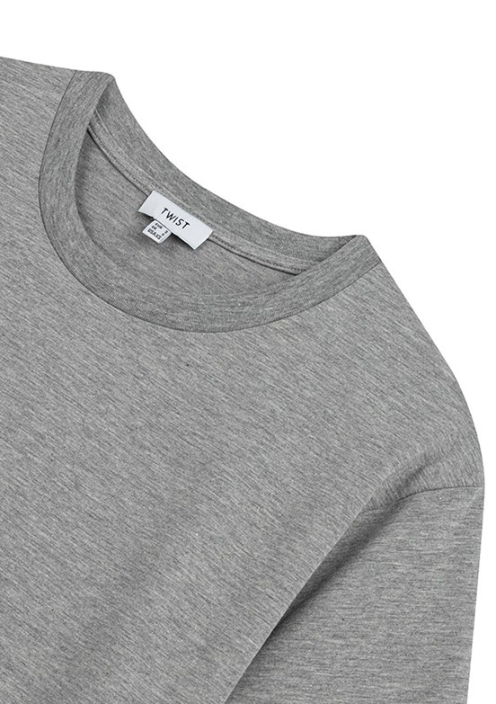 TWİST - TS1260070339 Kadın Gri Kısa Kol T-Shirt