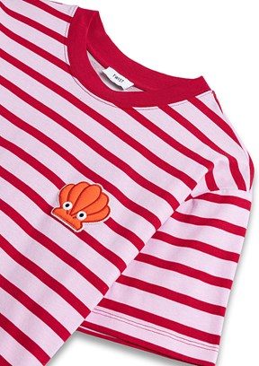 TWİST - TS1260070138 Kadın Pembe Çizgili T-Shirt