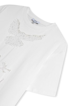 TWİST - TS1260070254 Kadın Beyaz Baskılı T-Shirt