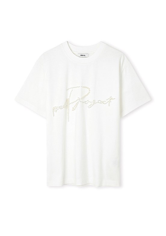 İPEKYOL - IS1260070145 Kadın Beyaz Baskılı T-Shirt