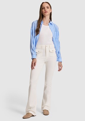PİERRE CARDİN Kadın Beyaz Skinny Jean Pantolon
