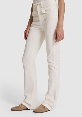 PİERRE CARDİN Kadın Beyaz Skinny Jean Pantolon