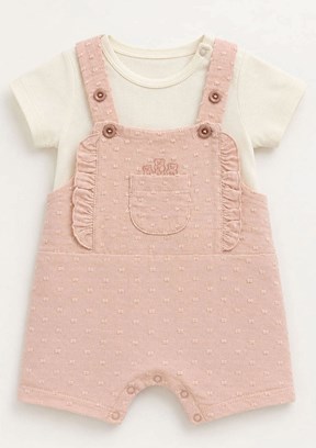 HARİBO - S26G4TLM803 Kız Çocuk Pembe Salopet