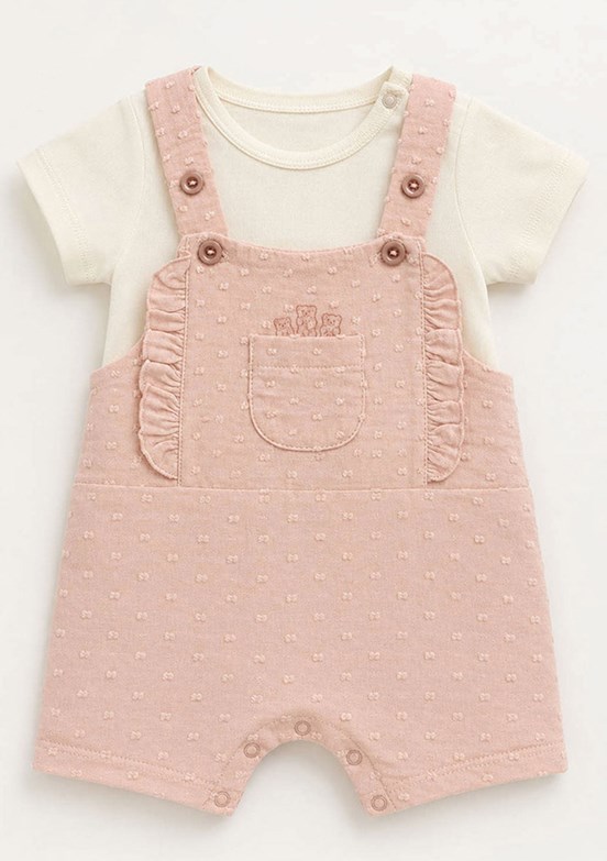 HARİBO - S26G4TLM803 Kız Çocuk Pembe Salopet