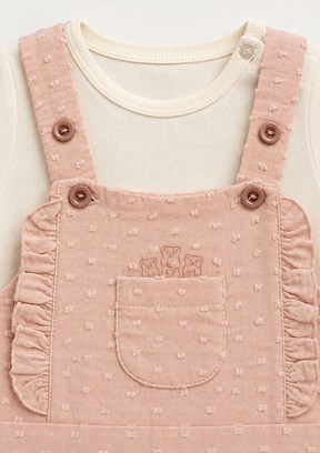 HARİBO - S26G4TLM803 Kız Çocuk Pembe Salopet