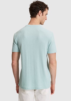 PİERRE CARDİN - Erkek Yeşil Kısa Kol T-Shirt