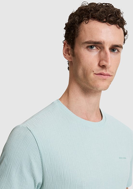PİERRE CARDİN - Erkek Yeşil Kısa Kol T-Shirt