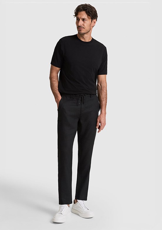 PİERRE CARDİN Erkek Siyah Havuç Pantolon Pantolon