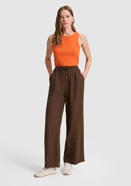 US POLO ASSN - Kadın Kahverengi Relax Pantolon