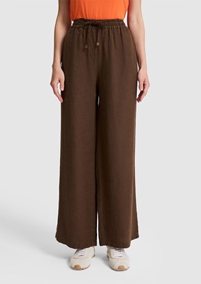 US POLO ASSN - Kadın Kahverengi Relax Pantolon