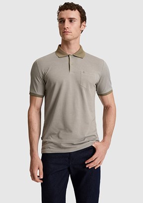 PİERRE CARDİN - Erkek Yeşil Polo Yaka T-Shirt
