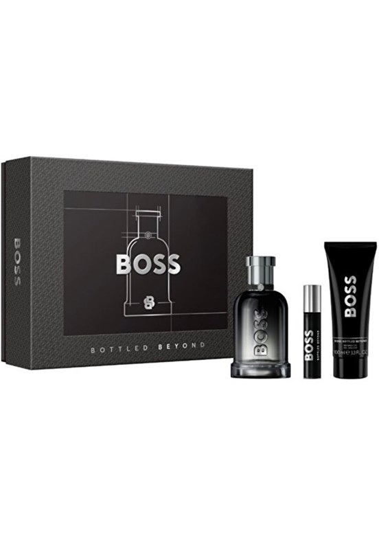 HUGO BOSS - Bottled Beyond Edp 100 Ml + Shower Gel 100 Ml + Edp 10 Ml Erkek Parfüm Seti