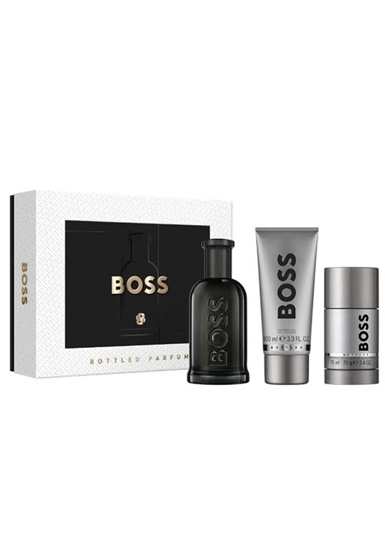 HUGO BOSS - Bottled Parfum 100 ml+Shower Gel 100 ml+Deostick 75 ml Erkek Parfüm Seti
