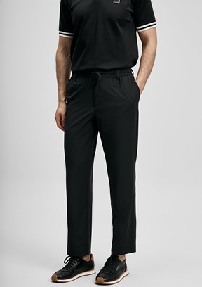 LUFİAN Fenric - 111190362 Erkek Siyah Normal Bel Pantolon