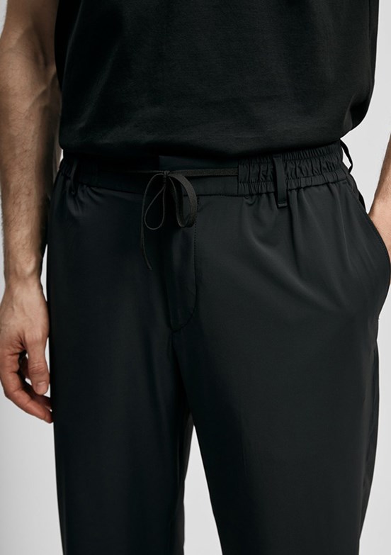 LUFİAN Fenric - 111190362 Erkek Siyah Normal Bel Pantolon