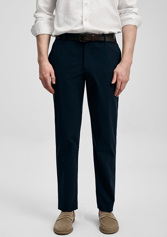 LUFİAN Remy - 111190369 Erkek Lacivert Normal Bel Pantolon