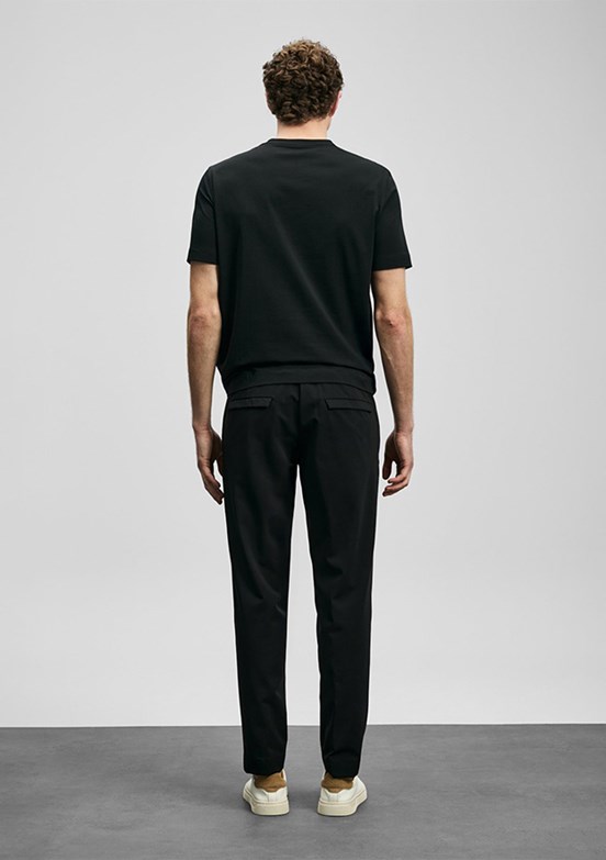 LUFİAN Surge - 111020317 Erkek Siyah Baskılı T-Shirt