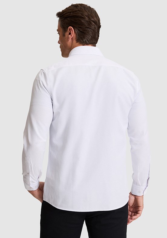 US POLO ASSN - Erkek Beyaz Uzun Kol Gömlek