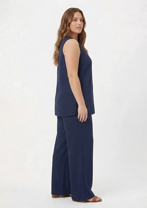 RMG - O6831 Kadın Lacivert Pantolon Takım