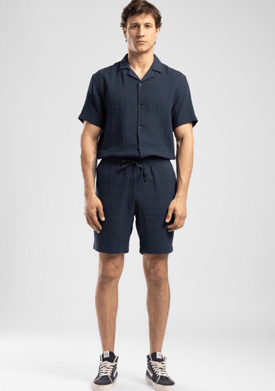 LEE COOPER Bosea - 262 LCM 221017 Erkek Lacivert Beli Lastikli Şort