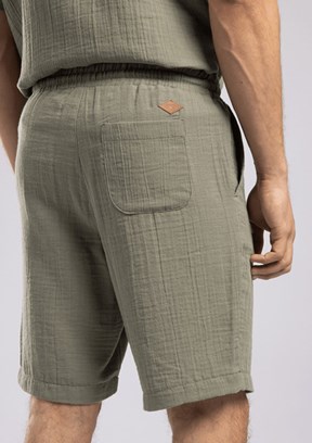 LEE COOPER Bosea - 262 LCM 221017 Erkek Yeşil Beli Lastikli Şort