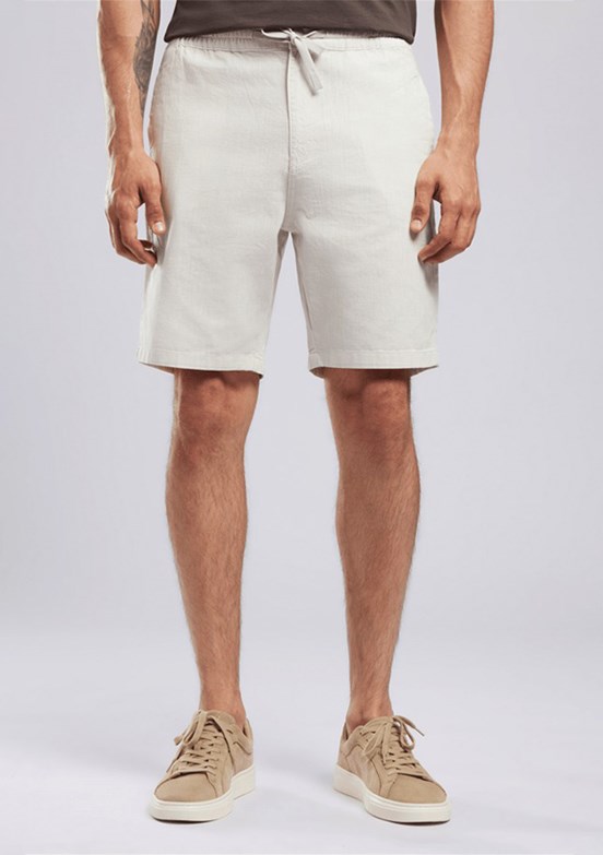 LEE COOPER Burf - 262 LCM 221011 Erkek Beyaz Beli Lastikli Şort