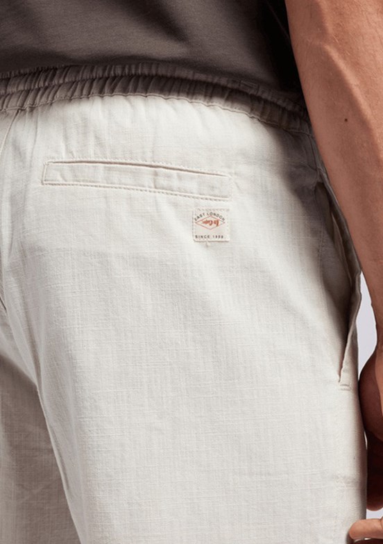 LEE COOPER Burf - 262 LCM 221011 Erkek Beyaz Beli Lastikli Şort