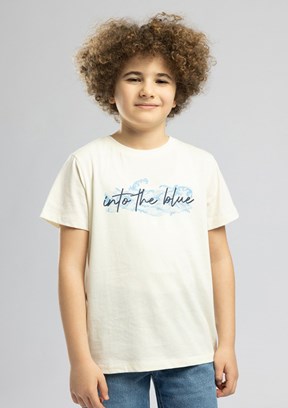 LEE COOPER Carde - 262 LCB 242011 Erkek Çocuk Beyaz O Yaka T-Shirt