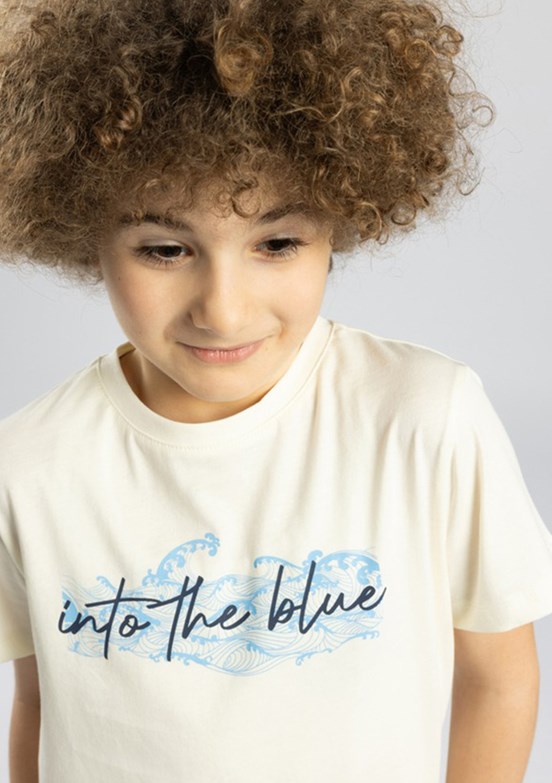 LEE COOPER Carde - 262 LCB 242011 Erkek Çocuk Beyaz O Yaka T-Shirt