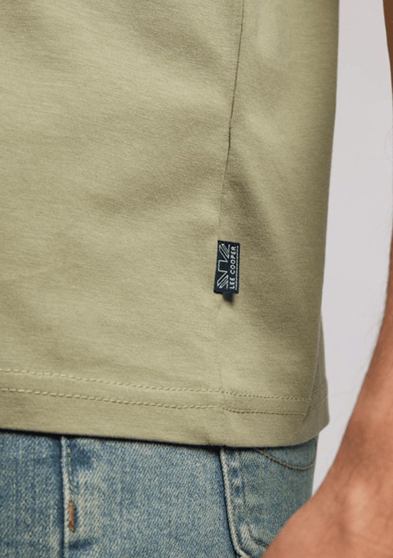 LEE COOPER Jonat - 262 LCM 242002 Erkek Yeşil V Yaka T-Shirt