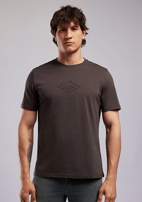 LEE COOPER Mattias - 262 LCM 242007 Erkek Kahverengi O Yaka T-Shirt