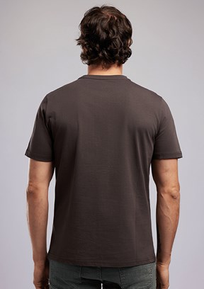 LEE COOPER Mattias - 262 LCM 242007 Erkek Kahverengi O Yaka T-Shirt