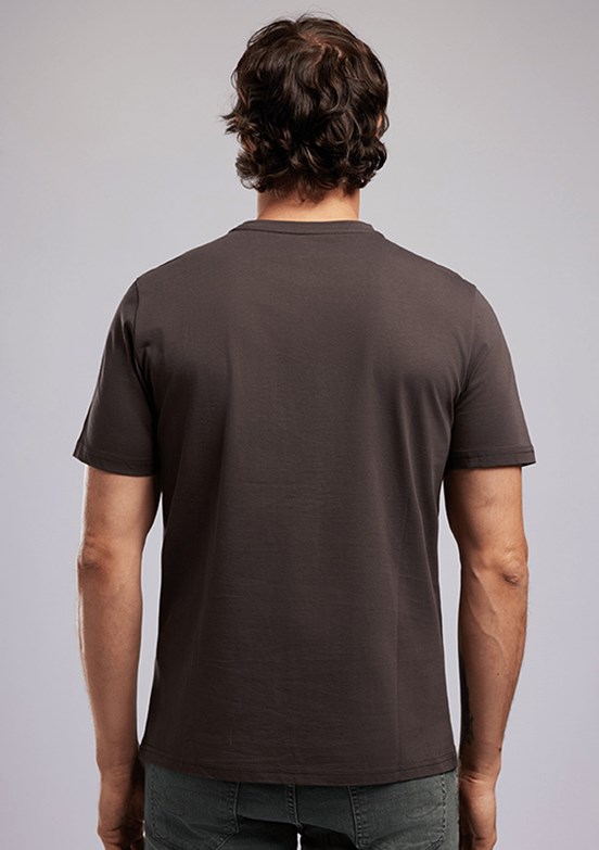 LEE COOPER Mattias - 262 LCM 242007 Erkek Kahverengi O Yaka T-Shirt
