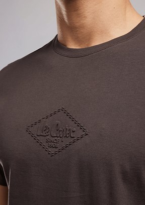 LEE COOPER Mattias - 262 LCM 242007 Erkek Kahverengi O Yaka T-Shirt