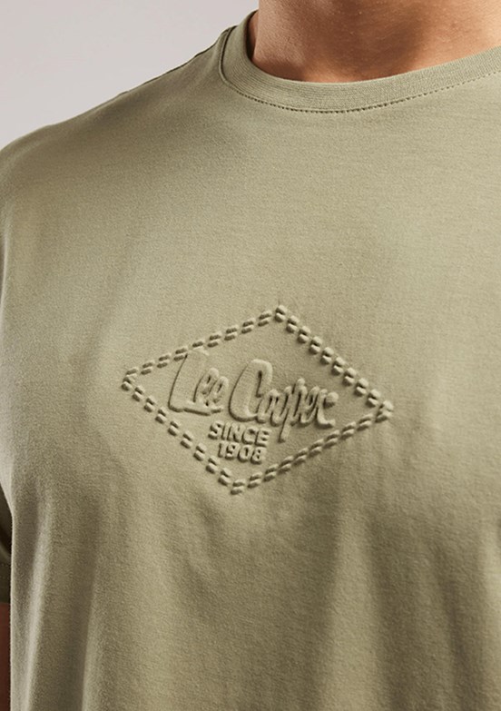 LEE COOPER Mattias - 262 LCM 242007 Erkek Yeşil O Yaka T-Shirt