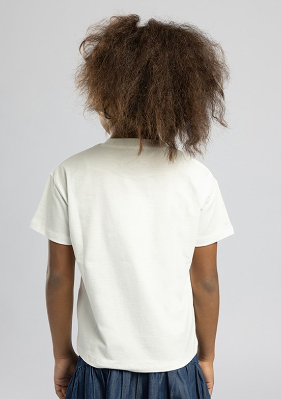 LEE COOPER Nini - 262 LCG 242007 Kız Çocuk Beyaz O Yaka T-Shirt