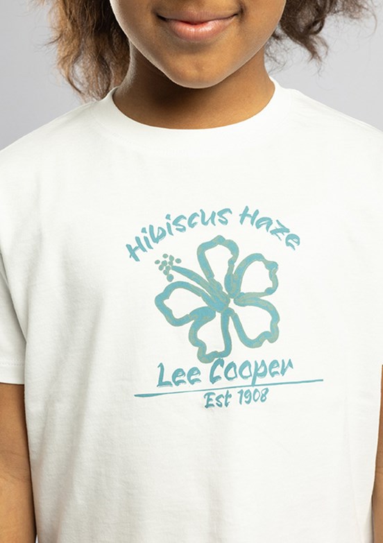LEE COOPER Nini - 262 LCG 242007 Kız Çocuk Beyaz O Yaka T-Shirt