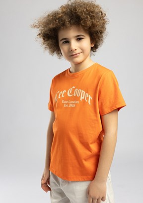 LEE COOPER Antique - 262 LCB 242002 Erkek Çocuk Turuncu O Yaka T-Shirt