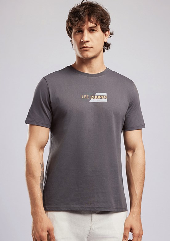 LEE COOPER Basil - 262 LCM 242035 Erkek Antrasit O Yaka T-Shirt