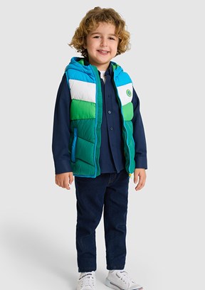 US POLO ASSN - Erkek Çocuk Yeşil Basic Yelek